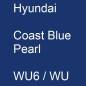 Preview: Hyundai, Coast Blue Pearl, WU6 / WU.